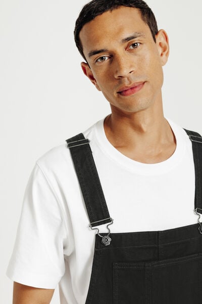 Salopette matière canvas