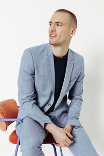 Veste de costume slim bi-ton