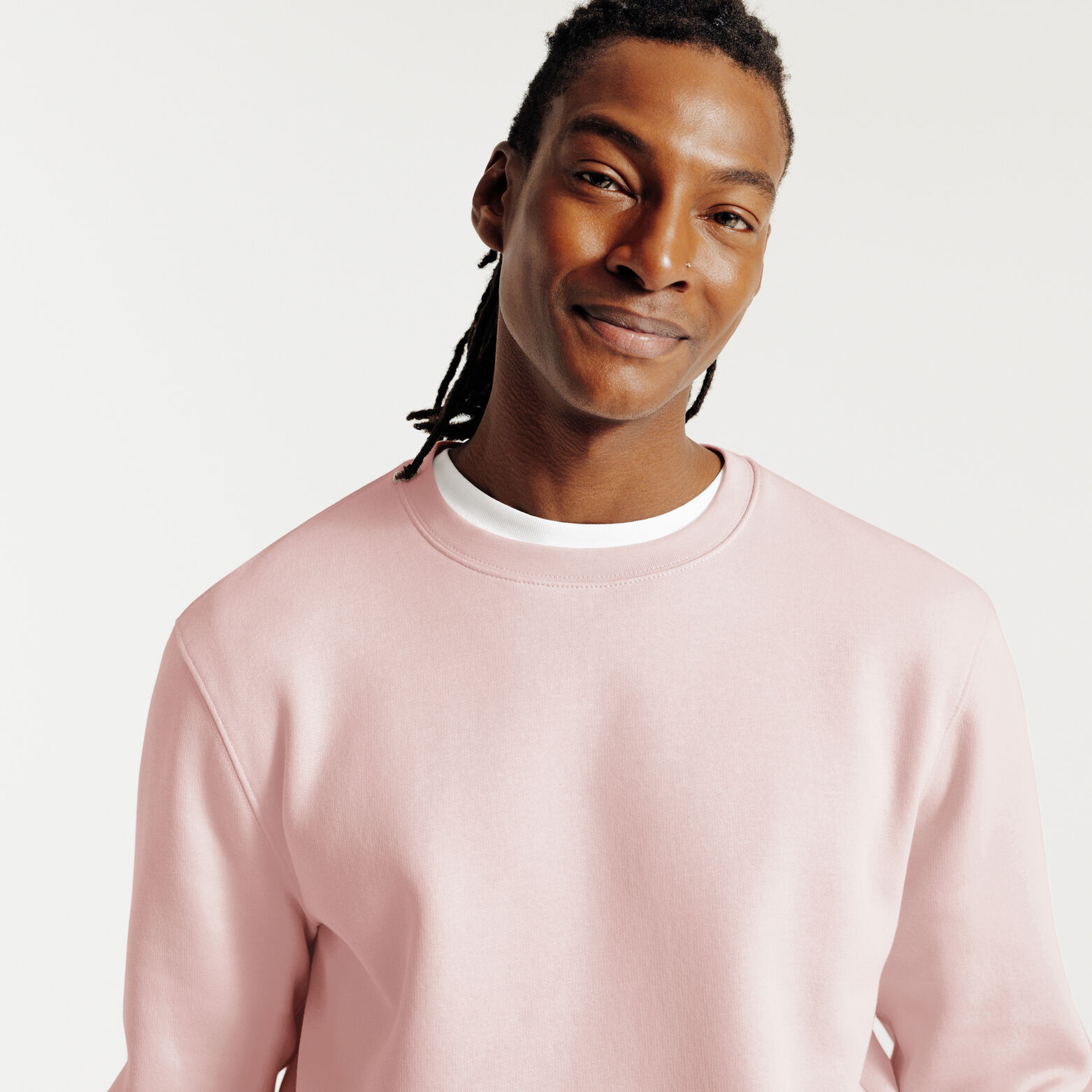 Effen sweater met ronde hals