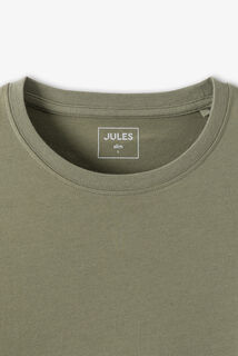 Slim basic T-shirt met ronde hals