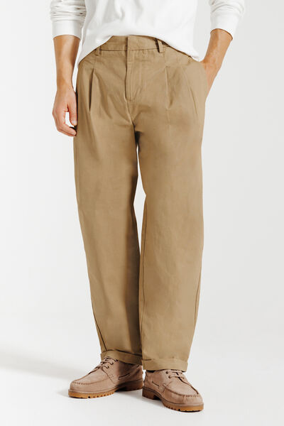 Skate fit broek dubbele plooi met omslag