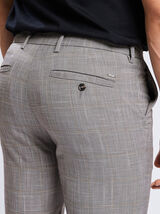 Pantalon chino slim carreaux