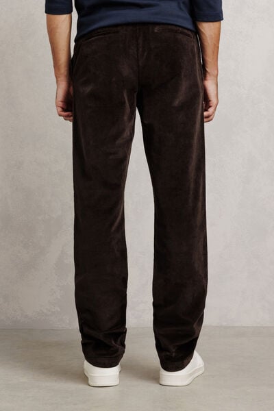 Pantalon chino straight en velours