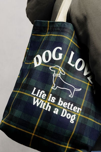 Tote bag en toile fantaisie "Dog Lover"