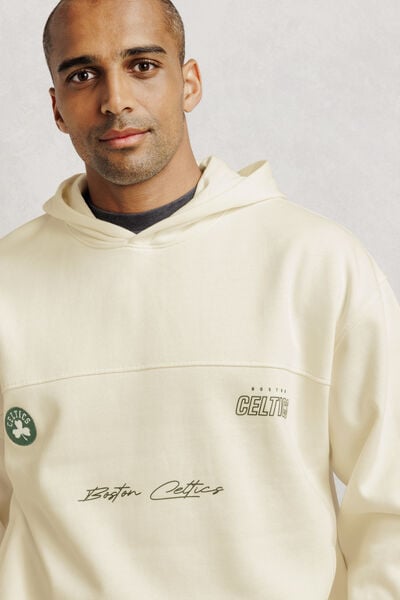 Sweat &agrave; capuche brod&eacute; Boston Celtics licence NBA