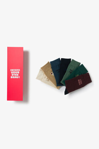 Geschenkbox met 7 paar fantasiesokken