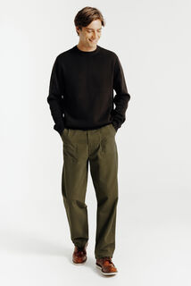 Baggy broek met timmermansdetail