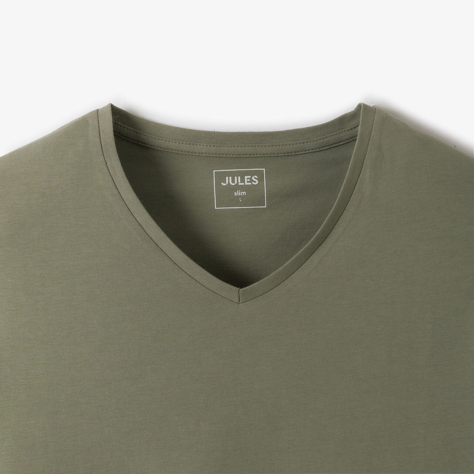 Tee shirt col V en coton