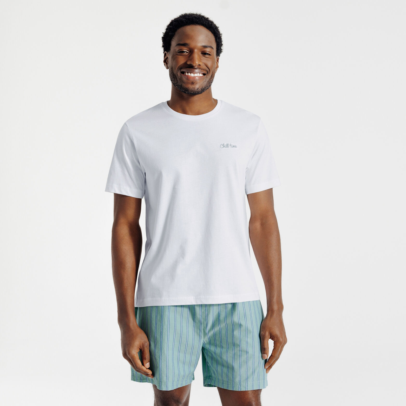 Ensemble pyjama short ray&eacute;