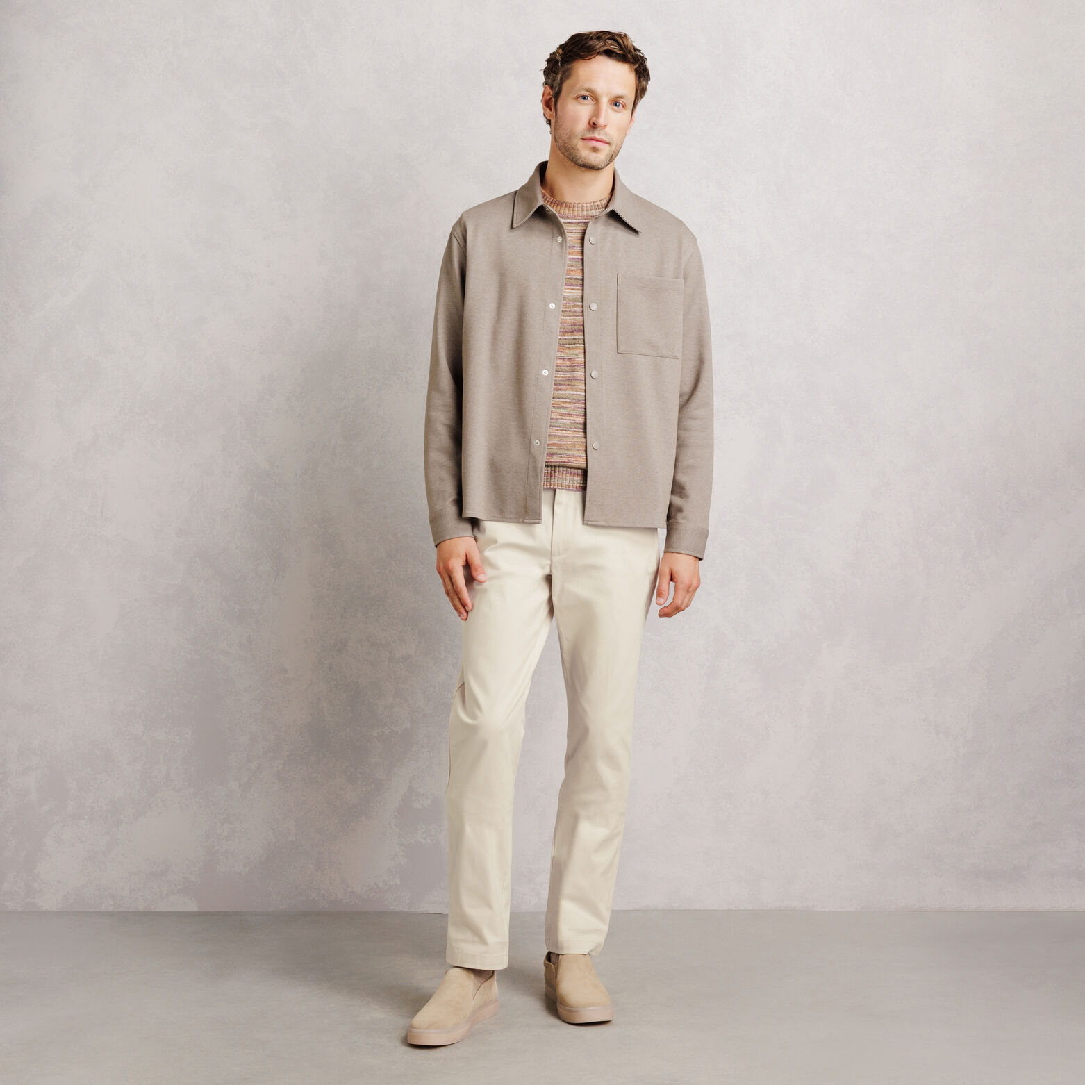 Pantalon straight twill