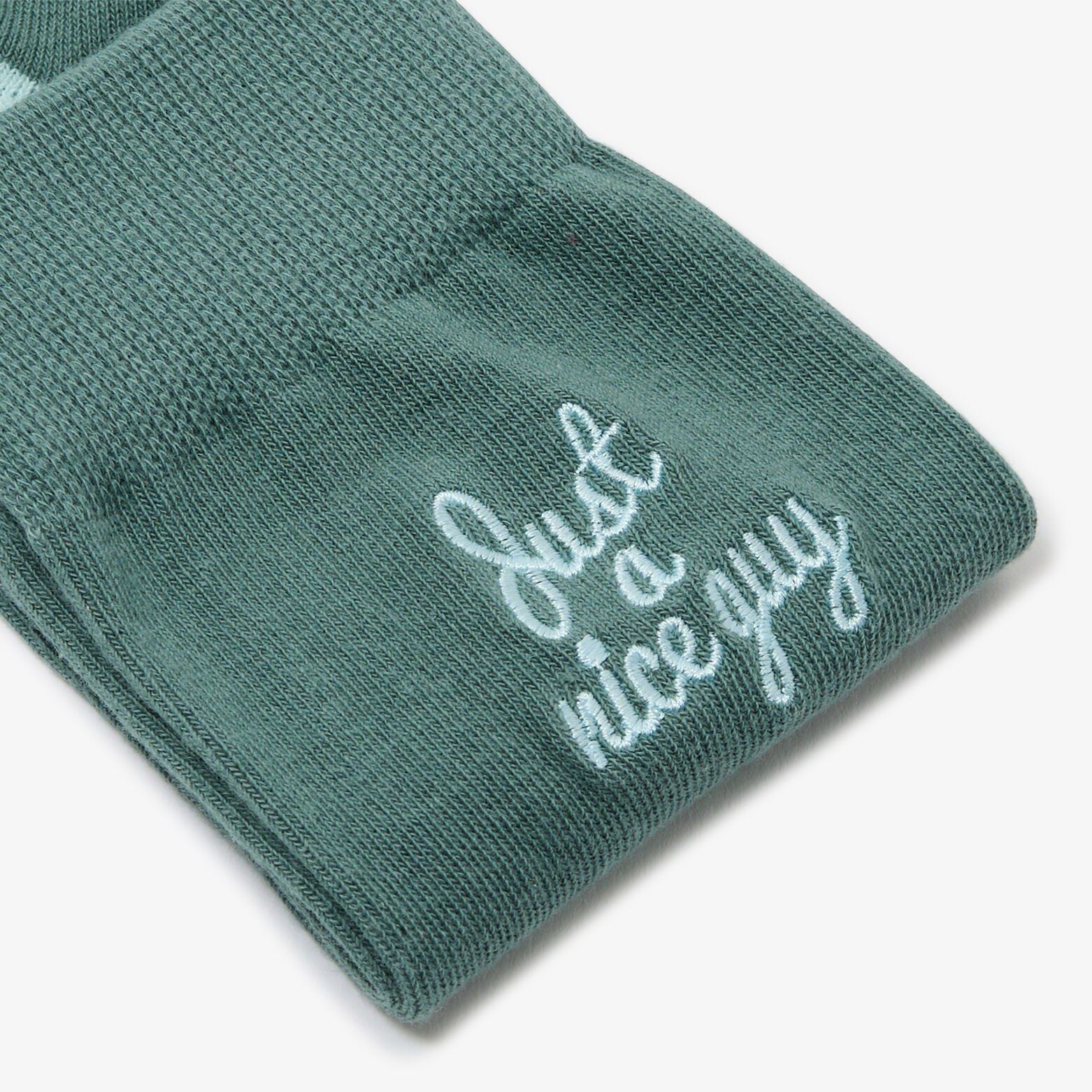 Hoge sokken met opschrift