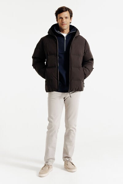 Doudoune zippée à capuche