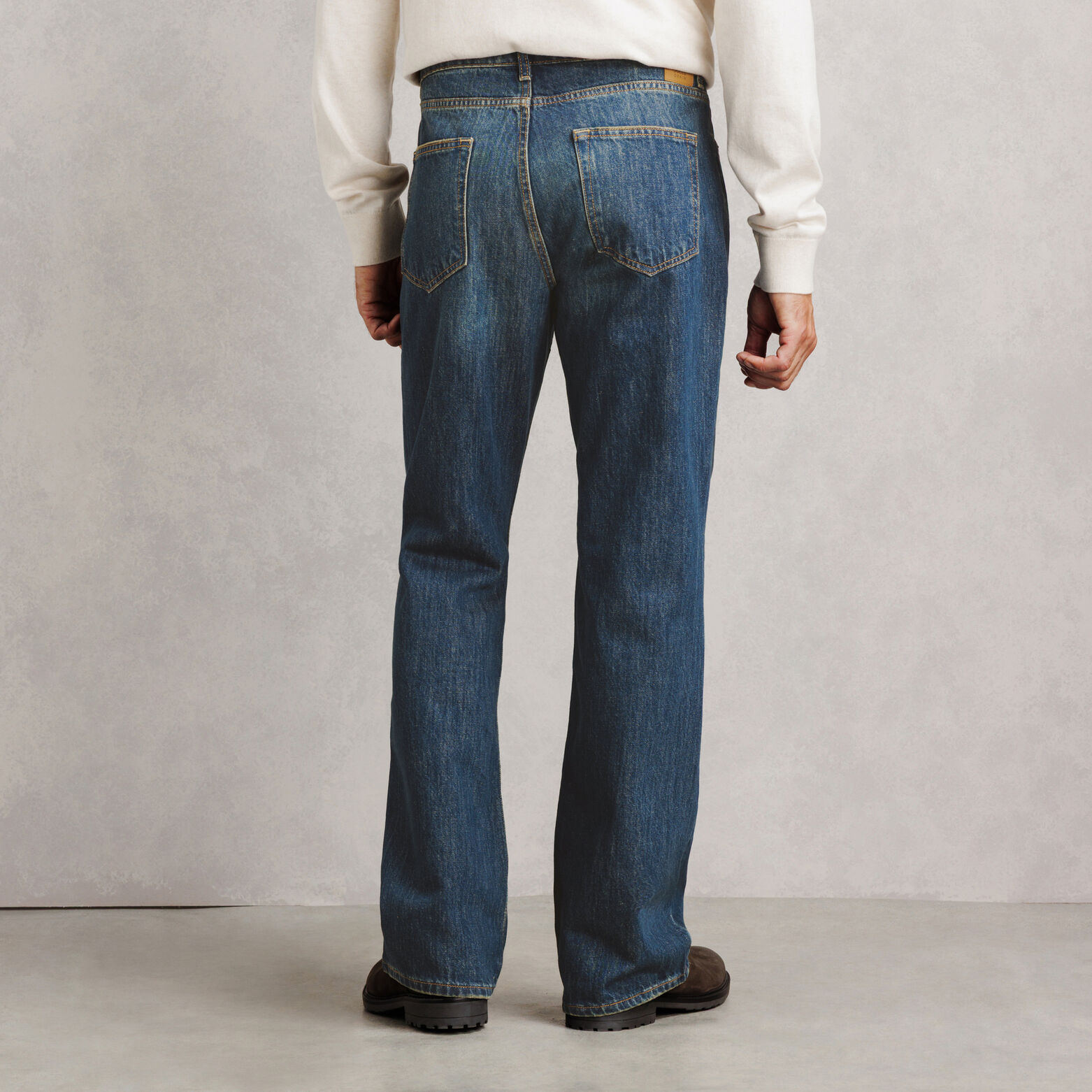 Afgewassen flare jeans
