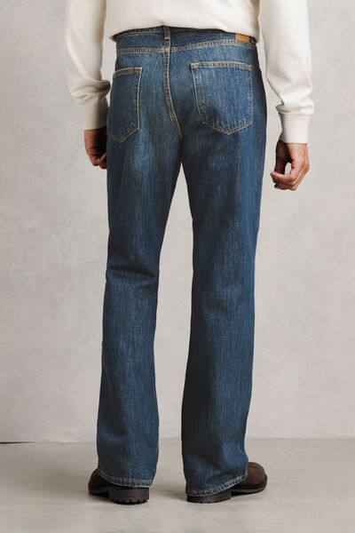 Jean flare d&eacute;lav&eacute; 100% coton