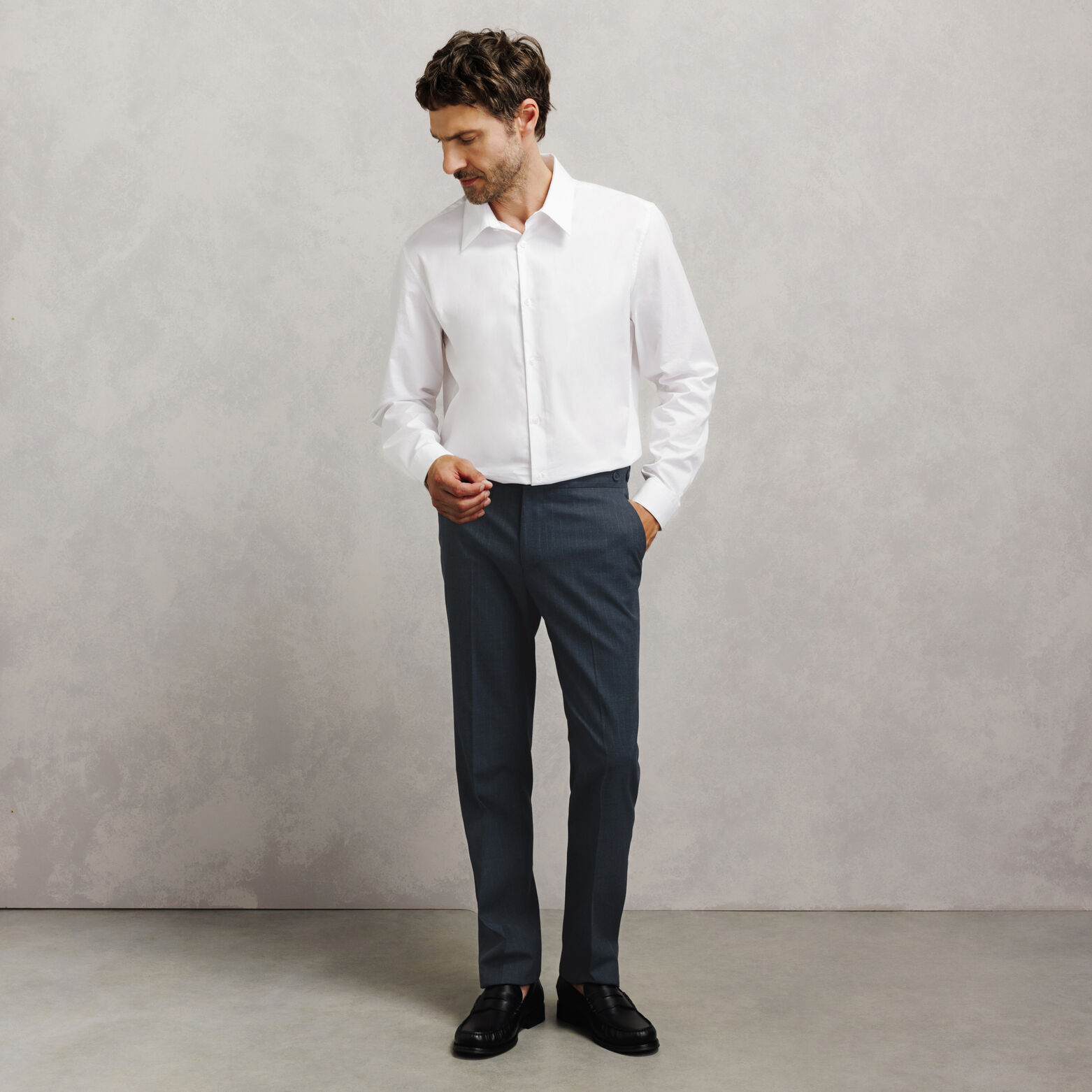 Pantalon de costume confort ray&eacute;