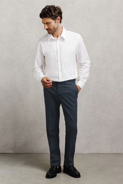 Pantalon de costume confort ray&eacute;