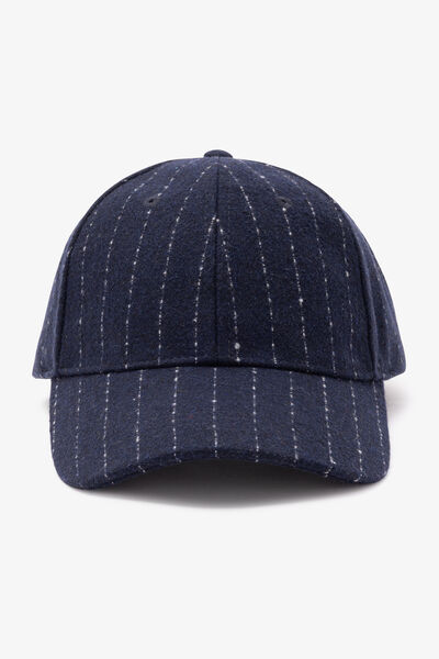 Casquette &agrave; rayures