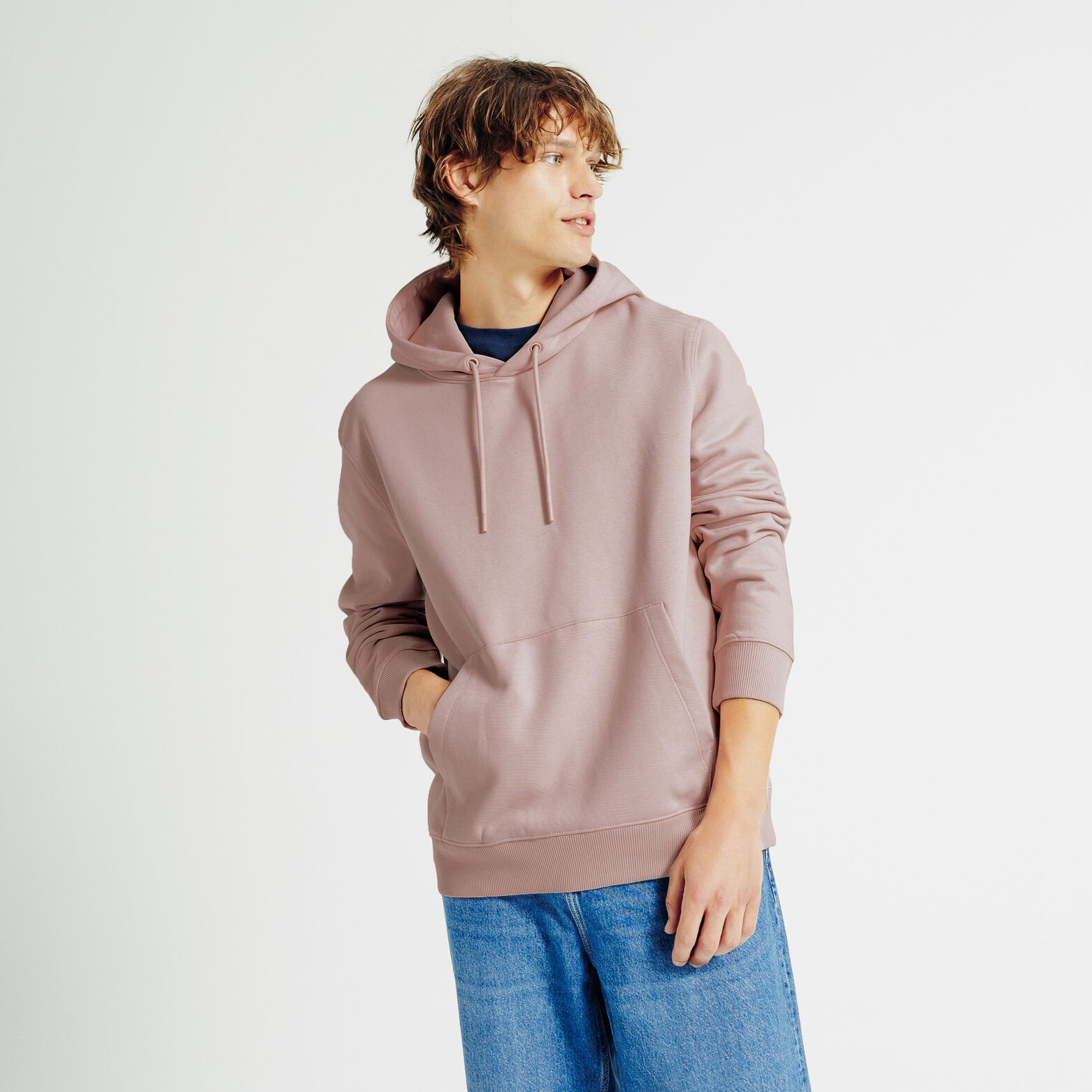 Sweat à capuche uni