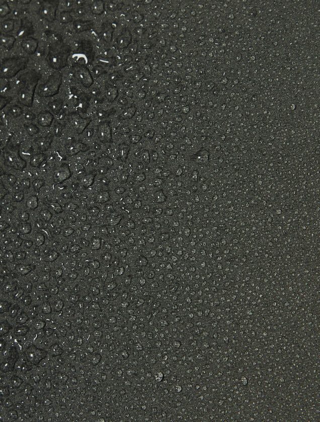 Parka longue &agrave; capuche doubl&eacute;e en sherpa