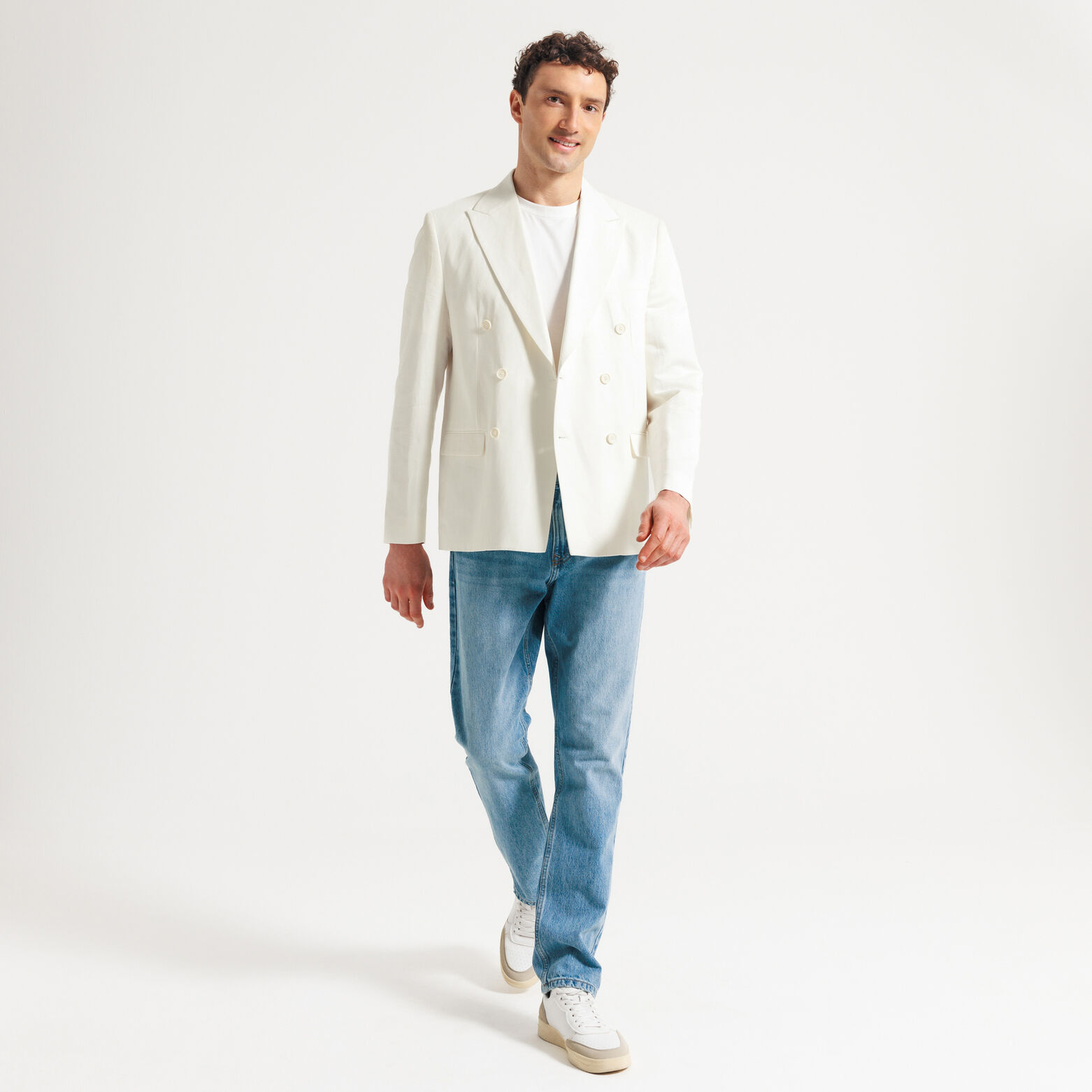 Comfort fit gekruist kostuumvest