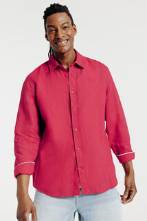 Effen hemd in linnen