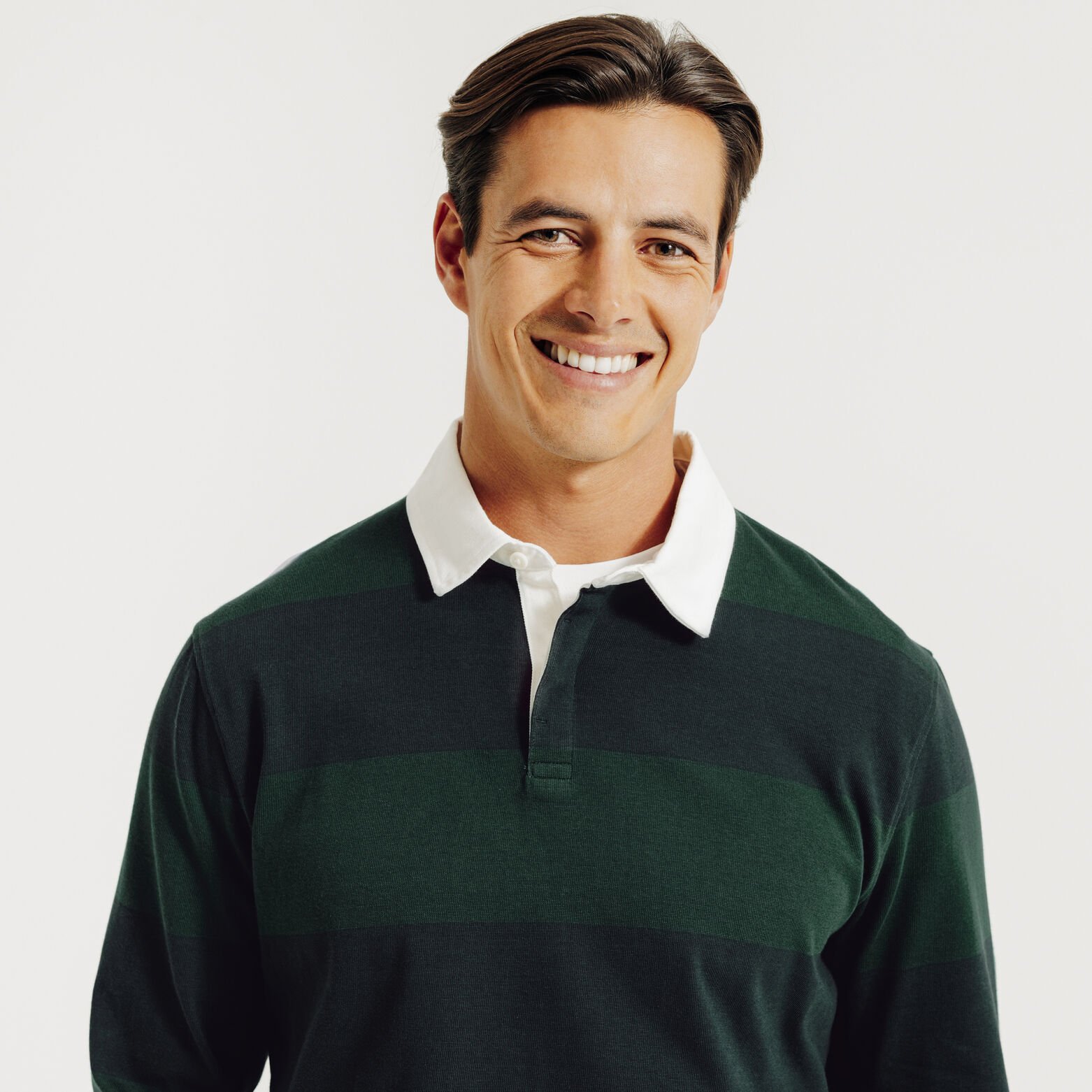 Polo manches longues ray&eacute;