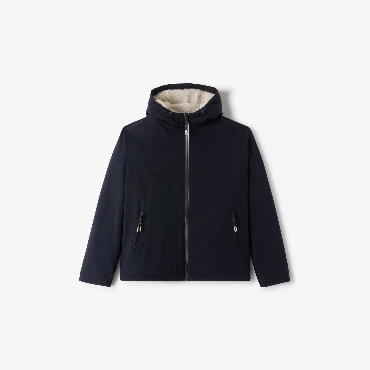 Blouson à capuche doublé en sherpa
