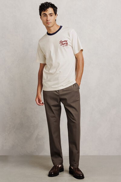 Tee shirt imprim&eacute; devant dos 100% coton