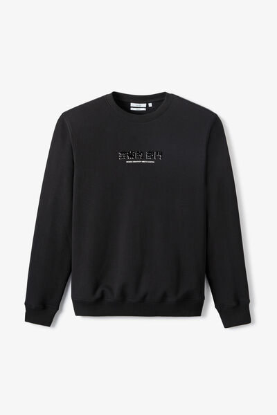 Sweat col rond imprim&eacute; devant dos