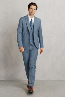 Slim fit kostuumgilet in bi-stretchstof