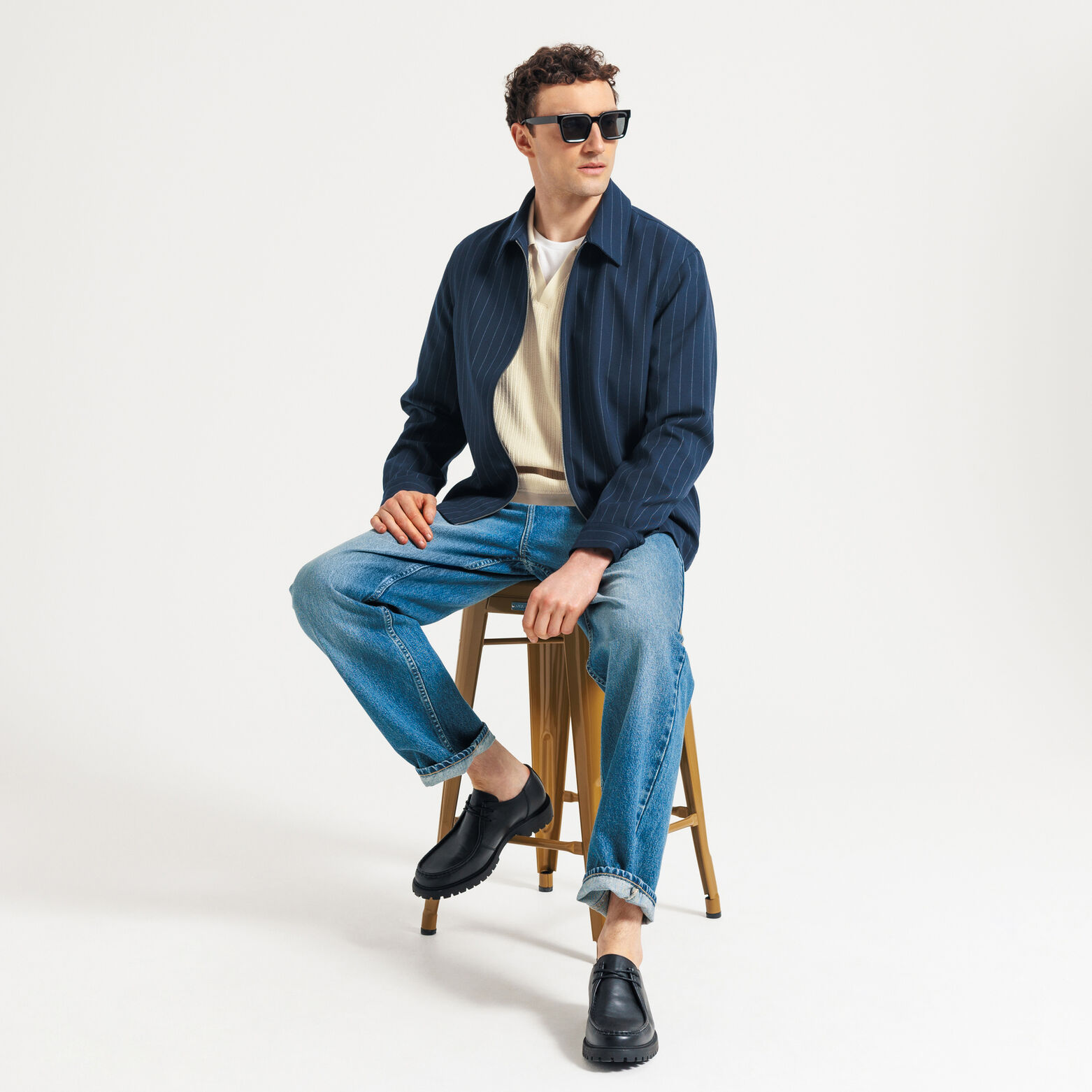 Polo manches courtes col resort