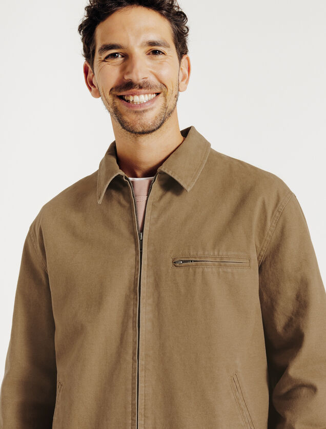Blouson mi-saison col chemise