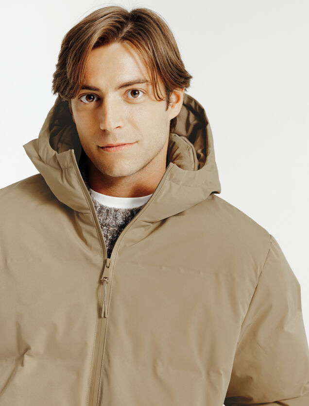 Doudoune zipp&eacute;e &agrave; capuche