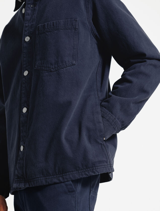 Surchemise en jean coton