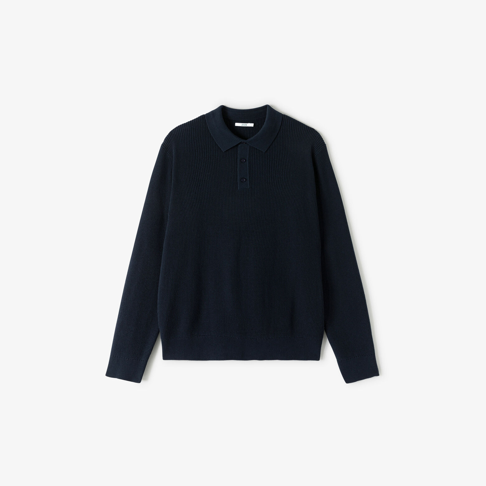 Polo en maille col boutonn&eacute; fantaisie