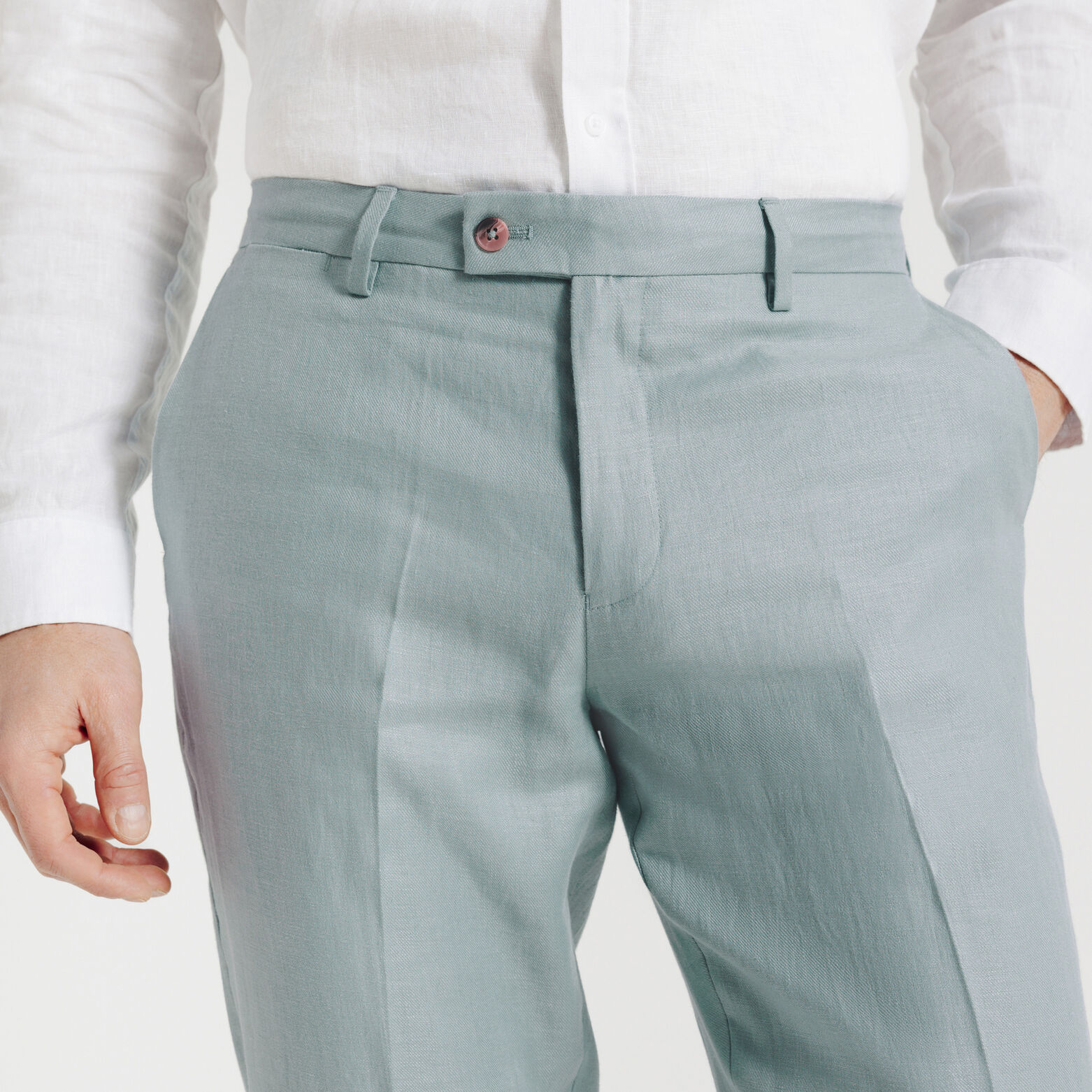 Pantalon de costume confort en lin