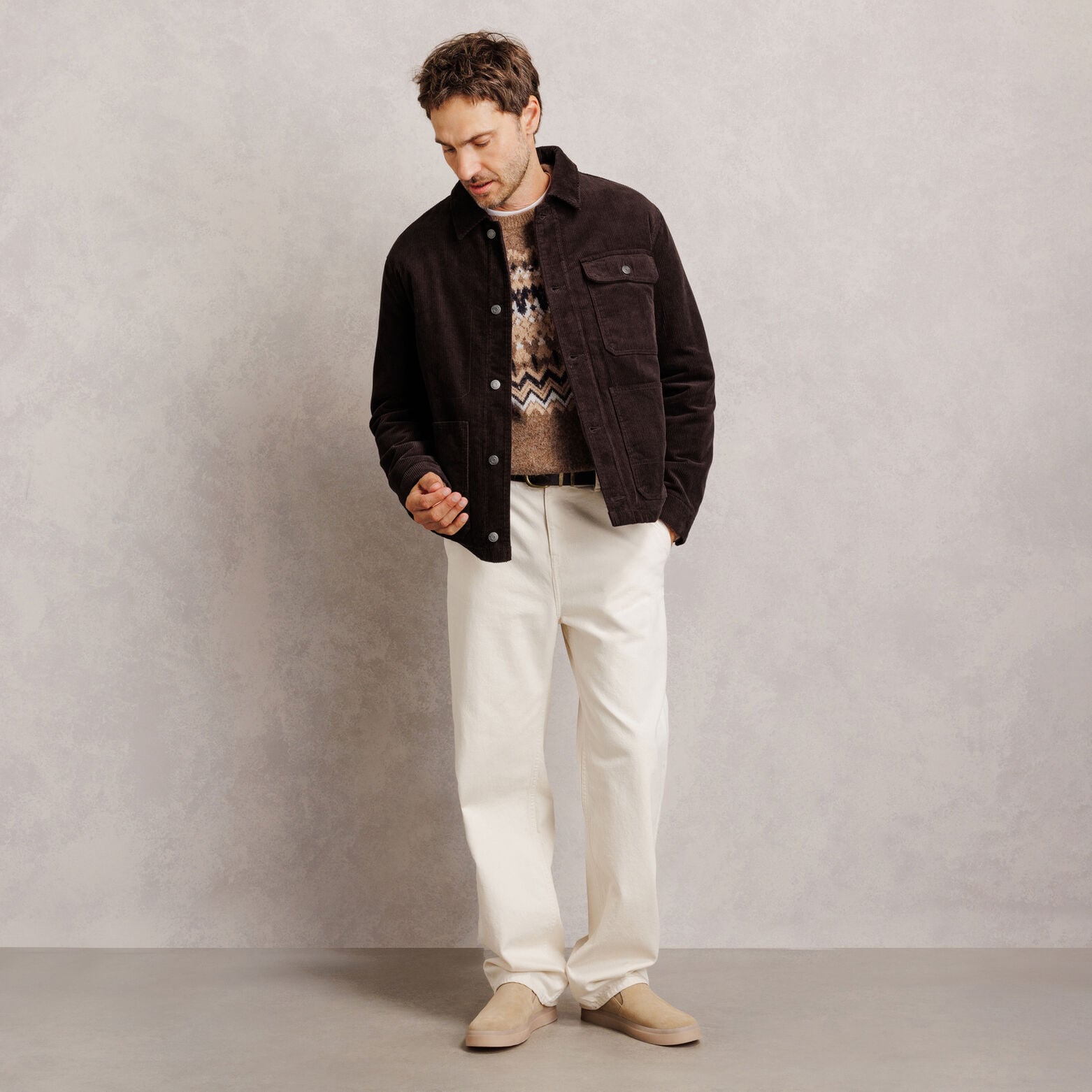 Veste velours int&eacute;rieur en sherpa
