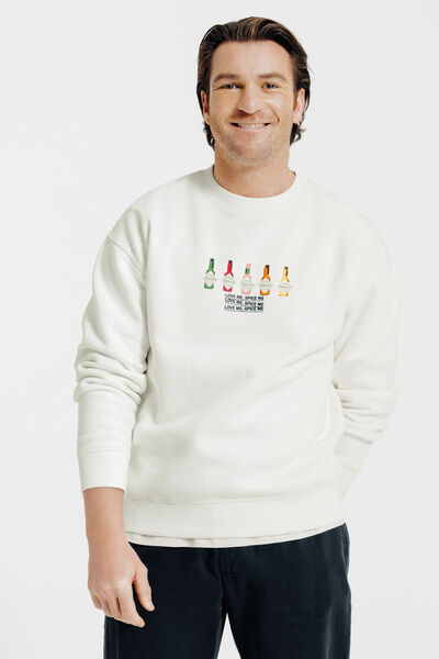 Sweat col rond imprim&eacute; licence Tabasco