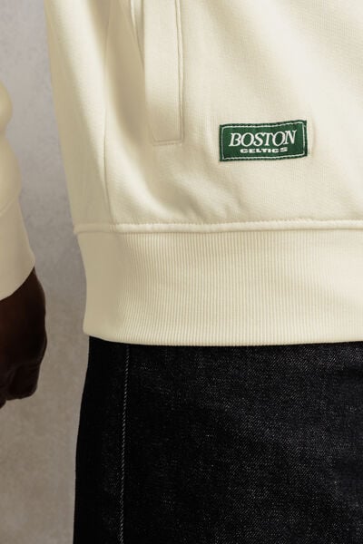 Sweat &agrave; capuche brod&eacute; Boston Celtics licence NBA