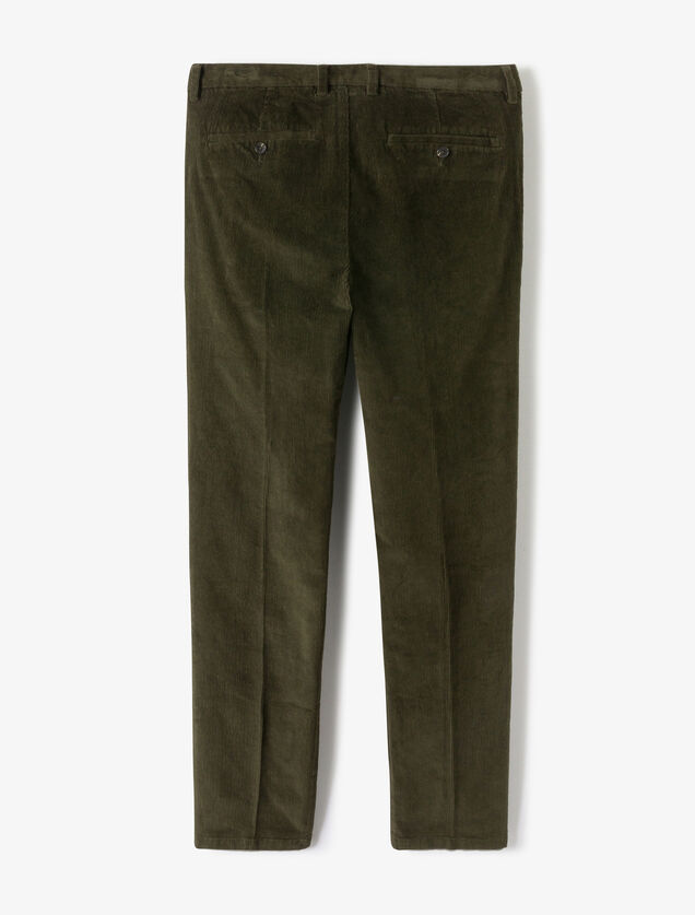 Pantalon chino straight velours