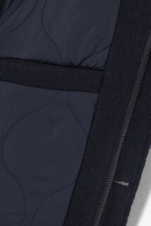 Blouson en laine col chemise