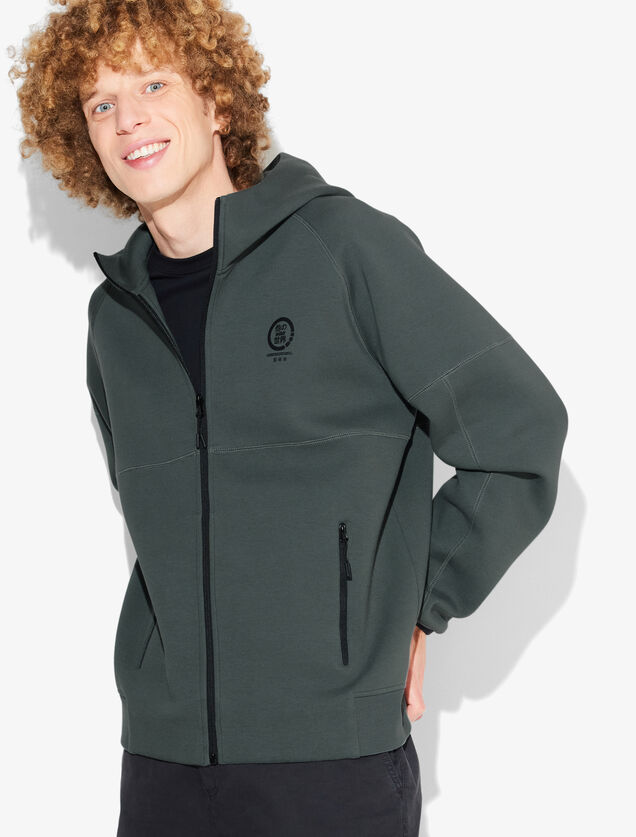 Sweat zippé à capuche