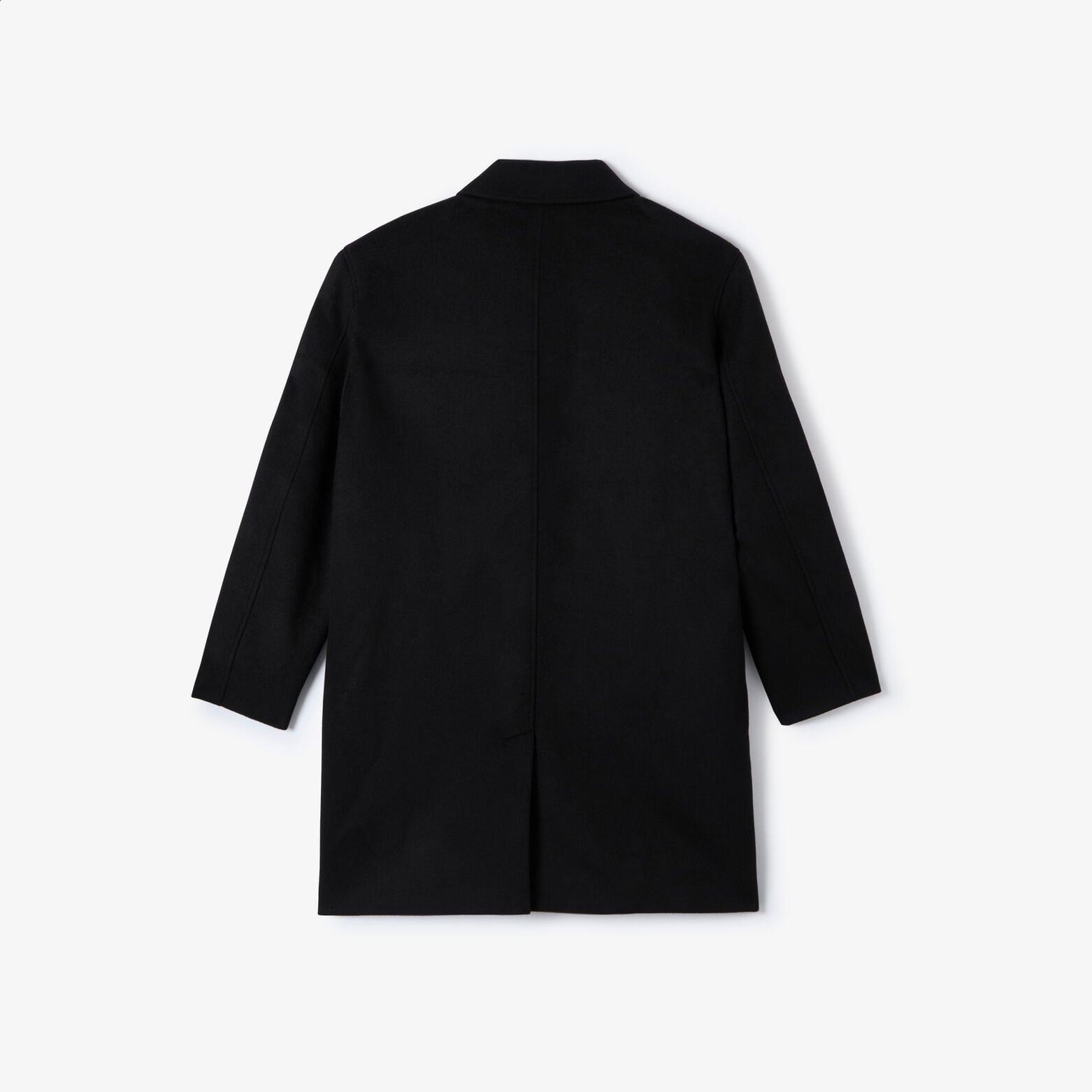 Manteau long col chemise laine majoritaire