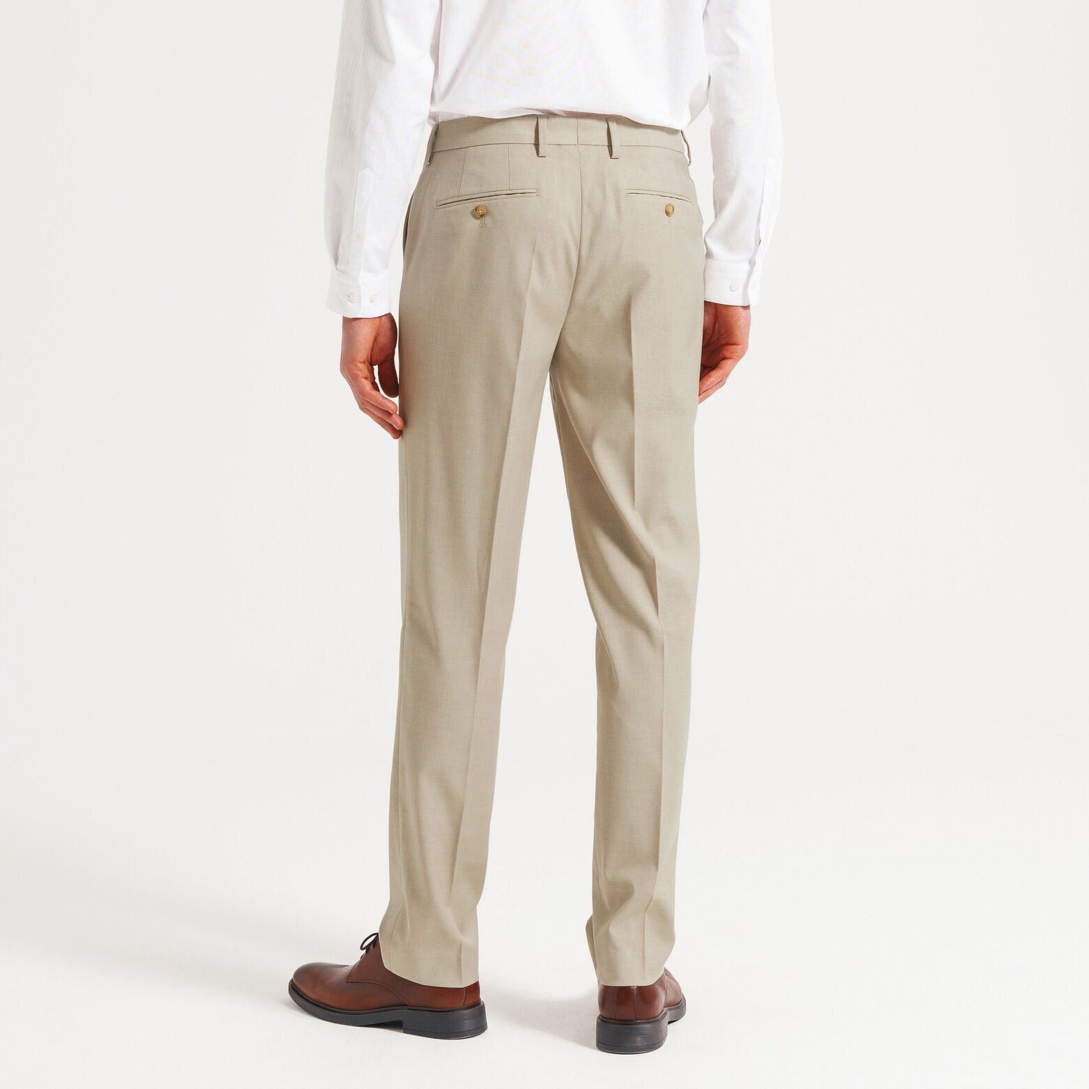 Comfort fit kostuumbroek in twill