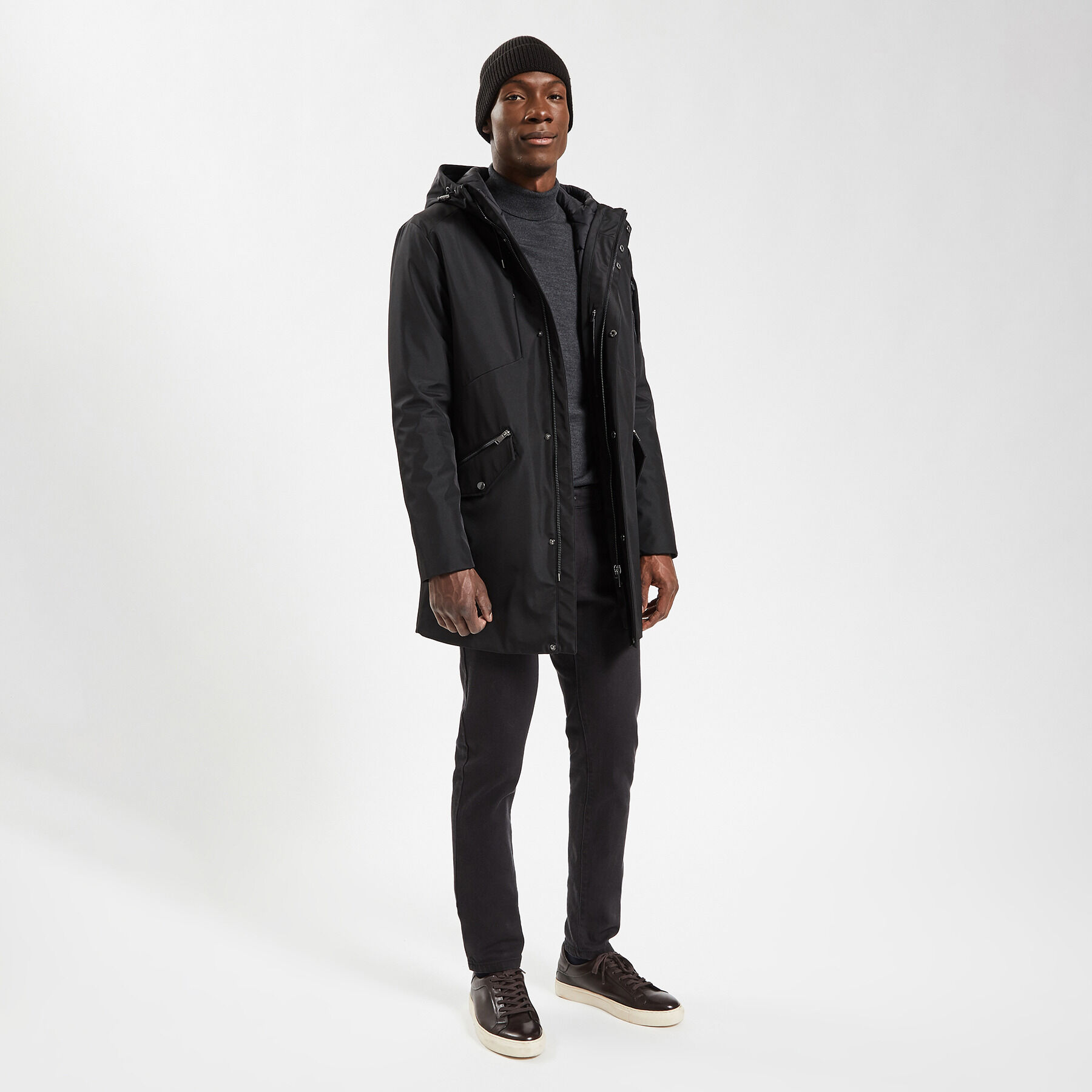 Parka 3 en 1 d perlante Noir Jules