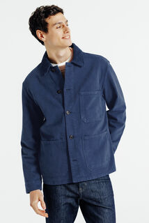 Vest, hemdskraag in ribfluweel met knopen