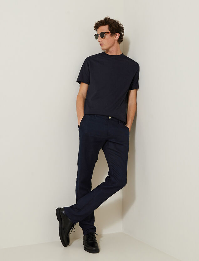 Pantalon en lin droit