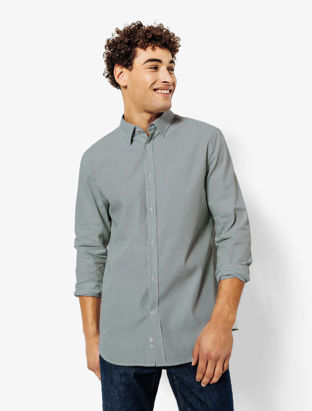Chemise en coton rayée