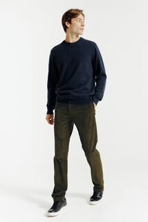 Pantalon chino straight velours