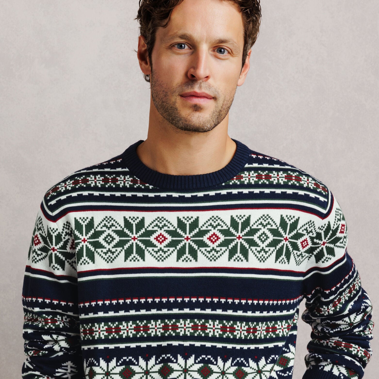 Pull de No&euml;l jacquard